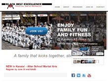 Tablet Screenshot of blackbeltexcellence.com